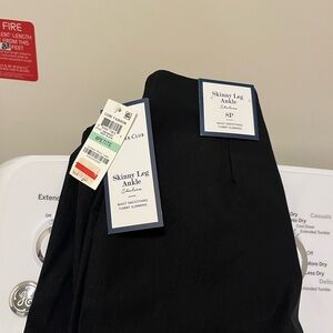 Charter Club Black Skinny Leg Ankle Pants